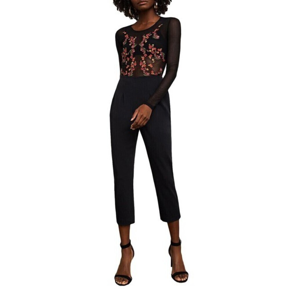 BCBGMAXAZRIA Women's Pintuck Pleated High Waist Pants In Black Size S $238